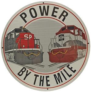 Microscale Embossed Die-Cut Metal Sign Southern Pacific Model Railroad Print Sign #10035