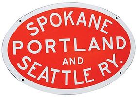 Microscale Embossed Die-Cut Metal Sign Spokane, Portland & Seattle Model Railroad Print Sign #10042