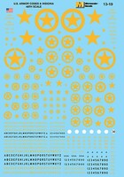 Microscale United States Armor Codes & Insignia Yellow O Scale Model Railroad Decal #1319