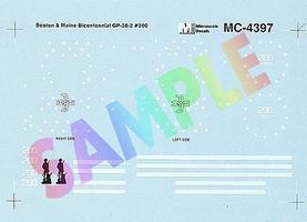 B&M Bicentennial GP38-2 #200 (Red, White & Blue Scheme) HO Scale Model Railroad Decal #4397