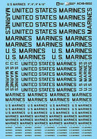 Microscale U.S. Marines Lettering 3'', 6'', 9'', 12'' 1/48 Scale Model Railroad Decal #480032 Microscale U.S. Marines Lettering 3'', 6'', 9'', 12'' 1/48 Scale Model Railroad Decal #480032