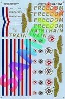 Freedom Train 1947-1949 ALCO PA Diesel & Passenger Cars N Scale Model Railroad Decal #601065