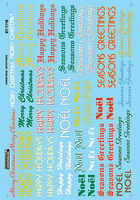 Microscale X-Mas Greetings Of Season N Scale Model Railroad Decal #601118