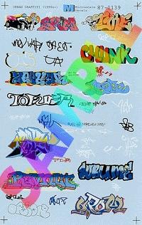 Microscale Urban Graffiti (Tagging) 1990s+ N Scale Model Railroad Decal #601139