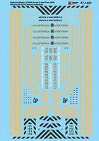 Microscale California Western AMR GP9 & GE 44-Ton Diesel Locos N Scale Model Railroad Decal #601452