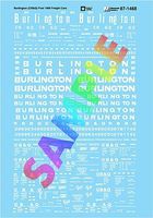 Microscale Chicago, Burlington & Quincy Post-1968 Freight Cars N Scale Model Railroad Decal #601468