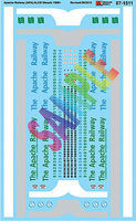 Apache Railway Alco Diesels 1998+ N Scale Model Railroad Decal #601511