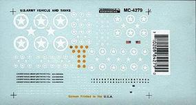 Microscale US Vehicle Decals Tanks, Jeeps, Trucks etc. (1940s+) N Scale Model Railroad Decal #604279 Microscale US Vehicle Decals Tanks, Jeeps, Trucks etc. (1940s+) N Scale Model Railroad Decal #604279