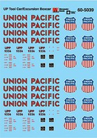 Microscale Railroad Decal Set Union Pacific Tool Car/Excursion Boxcar UPP #9336 N-Scale