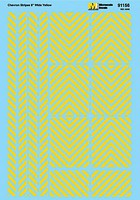 Stripes 45 Deg Barr ylw - N-Scale