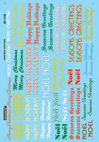 Microscale Christmas Train Graphics Holiday Greetings HO Scale Model Railroad Decal #871118 Microscale Christmas Train Graphics Holiday Greetings HO Scale Model Railroad Decal #871118