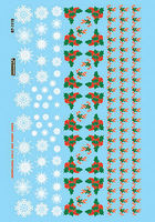 Microscale Christmas Train Graphics Holly & Snowflakes HO Scale Model Railroad Decal #871119 Microscale Christmas Train Graphics Holly & Snowflakes HO Scale Model Railroad Decal #871119