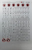 Microscale Centerflow 4650, 5250 Cyl, Magor 4750 & PS 4740 Hoppers HO Scale Model Railroad Decal #871336