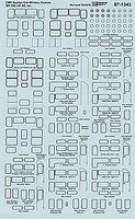 Microscale Window Gaskets for Spartan Cab EMD MP, SW, GP & SD Locos HO Scale Model Railroad Decal #871343