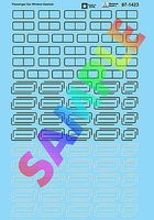 Microscale Passenger Car Window Gaskets Black & Silver HO Scale Model Railroad Decal #871423 Microscale Passenger Car Window Gaskets Black & Silver HO Scale Model Railroad Decal #871423