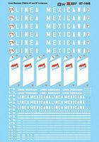 Microscale Linea Mexicana TMMU 40' & 20' Containers HO Scale Model Railroad Decal #871446