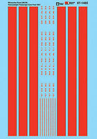 Microscale Milwaukee Road Heavyweight Passenger Cars Post 1947 HO Scale Model Railroad Decal #871465