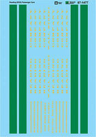 Microscale RDG HWT Passenger Cars HO Scale Model Railroad Decal #871477