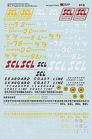 Microscale Seaboard Coast Line General Service Freight Car (1967-1974) HO Scale Model Railroad Decal #876 Microscale Seaboard Coast Line General Service Freight Car (1967-1974) HO Scale Model Railroad Decal #876