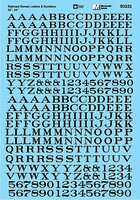 Microscale Railroad Roman Letters & Numbers 22'' & 14'' Black HO Scale Model Railroad Decal #90332