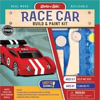 Masterpiece Build & Paint- Race Car Wood Kit w/Paint & Brush