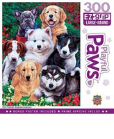 Masterpiece Playful Paws- Fluffy Fuzzballs Dogs EzGrip Puzzle (300pc)