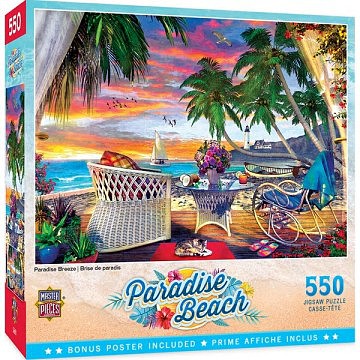 Masterpiece Paradise Beach- Paradise Breeze Puzzle (550pc)