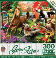 Masterpiece Green Acres- Best Friends (Horse & Dog) EzGrip Puzzle (300pcs)
