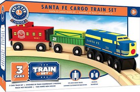Masterpiece Lionel Santa Fe Cargo Wooden Train Set (3pc) (Track NOT Included)