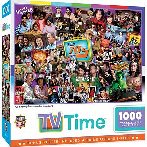 Masterpiece TV Time- 1970s Shows Collage Puzzle (1000pc)