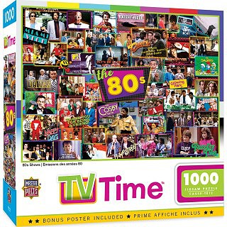 Masterpiece TV Time- 1980s Shows Collage Puzzle (1000pc)
