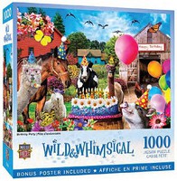 Masterpiece Wild & Whimsical- Birthday Party Animals Puzzle (1000pc)