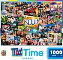 Masterpiece TV Time- 2000s Shows Collage Puzzle (1000pc)