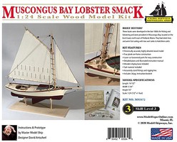 Model-Shipways Muscongus Bay Lobster Smack 1-24
