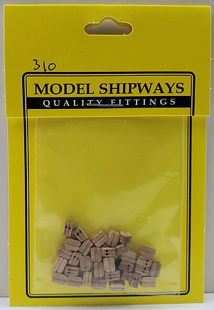 Model-Shipways 5mm DOUBLE BLOCK WALNUT