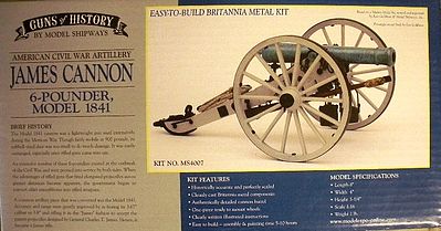 Model-Shipways James Cannon 6-Pounder 1841 Model Cannon Kit 1/16 Scale #4007