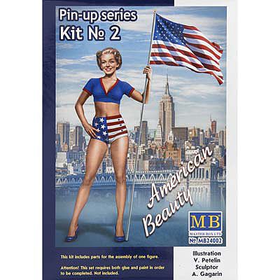 MasterBox 1/24 Betty American Beauty Pin-Up Series Kit #2
