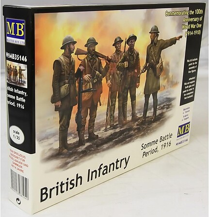 MasterBox BRIT INFANTRY SOMME BATTLE -35
