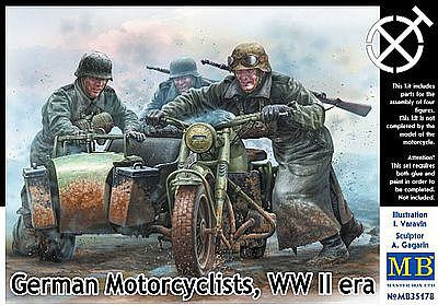 MasterBox GERMAN MOTORCYCLISTS 1-35