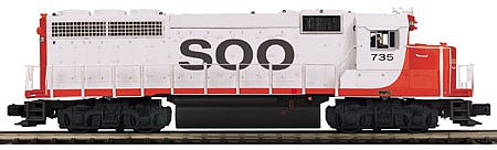 MTH-Electric O Hi-Rail GP40 w/PS3, SOO #735