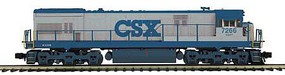 MTH-Electric O Hi-Rail U30C w/PS3, CSX #7266 MTH-Electric O Hi-Rail U30C w/PS3, CSX #7266