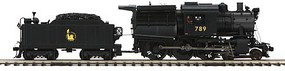 O Hi-Rail 4-6-0 Camelback w/PS3, CNJ #789