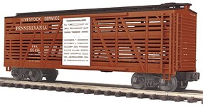 MTH-Electric O Steel Sided Stck Car PRR