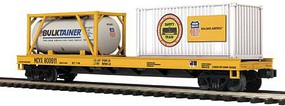 MTH-Electric O Flat w/Tank Container & 20' Container,UP #800911 MTH-Electric O Flat w/Tank Container & 20' Container,UP #800911