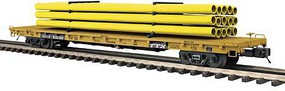 MTH-Electric TTX 60' FLAT W/PIPE LOAD