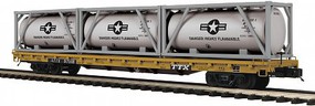 MTH-Electric TXX 60'FLAT W/CONTAINERS