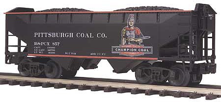 MTH-Electric O 2-Bay Offset Hopper, Pittsburgh/Champion