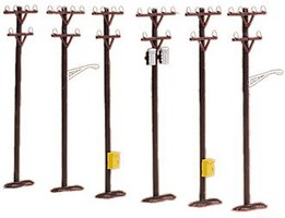 MTH-Electric O Telephone Pole Set (6) MTH-Electric O Telephone Pole Set (6)