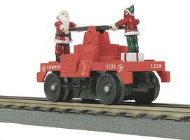 MTH-Electric O Christmas Operating Handcar