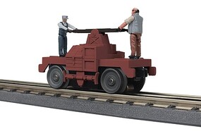 MTH-Electric O M.O.W. HAND CAR MAROON